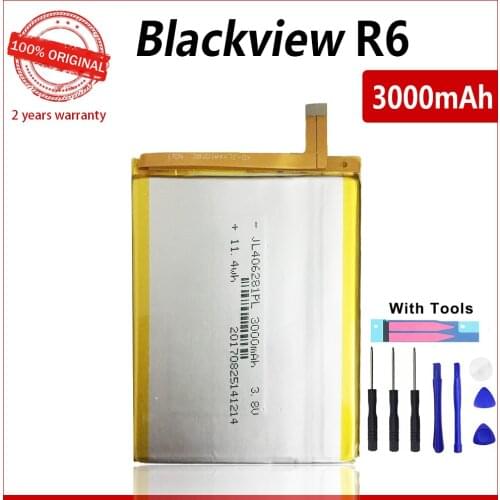 100% Original 3000mAh R6 battery for Blackview R6 R 6 High quality Batteries With Tools+Tracking Number