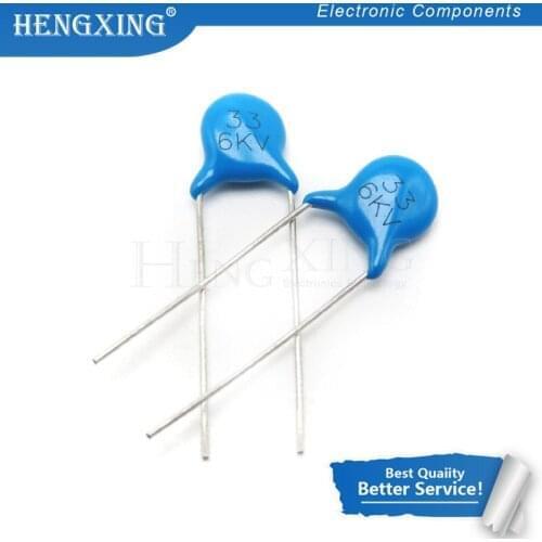 20pcs/lot High-voltage ceramic capacitors 6KV33 6KV33J In Stock