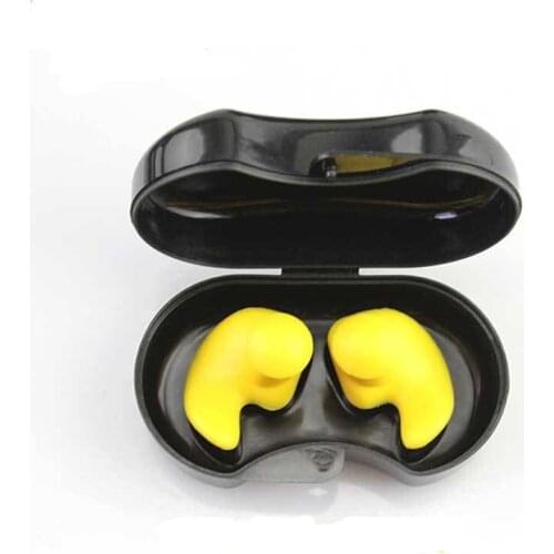 3g Multicolor Swimming Earplug Silicone Box Spiral Waterproof Nose Clip Suit Sleep Sound Insulation