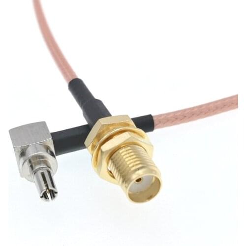 50pcs SMA Female Jack To CRC9 Male For Huawei 3G 4G Modem RG316 20CM Cable