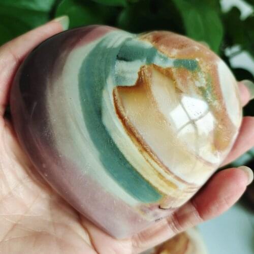 AAAAA Natural sea stone heart crystal stone mineral specimen crystal stonLove ornament