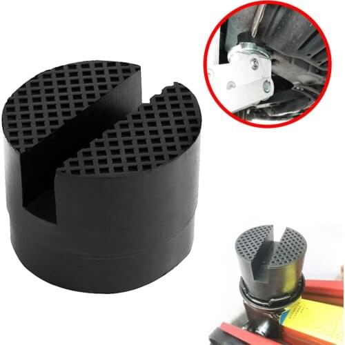 Car Rubber Jack Pad Frame Protector Adapter Jacking Disk Pad Tool Floor Slotted For Pinch Weld Side Lifting Disk Car Accessories