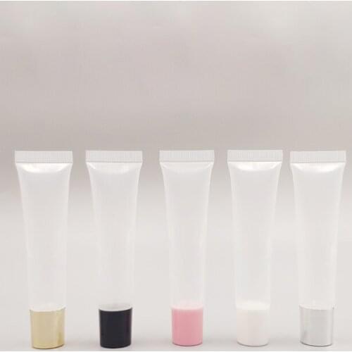 Squeeze Bottle 15ml Empty Cosmetic Container Makeup Lotion Cream Packaging Big Plastic Refillable Tube 100pcs/lot