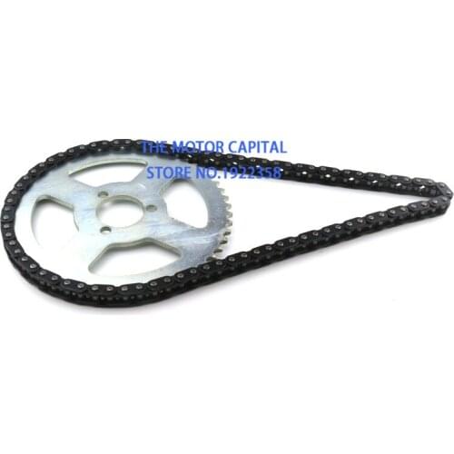 47cc 49cc T8F 116 chain and 54T Chain plate for mini moto atv quad 2 stroke engine parts accessories free shipping