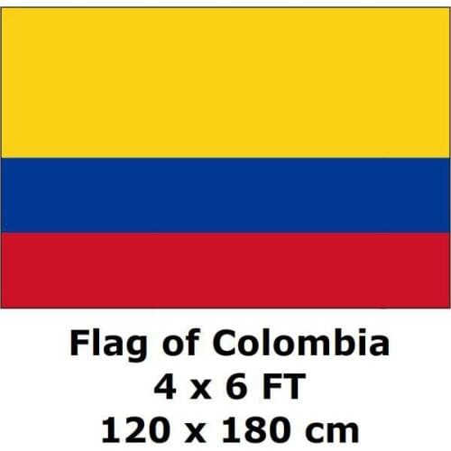 Colombia Colombian Flag 120 x 180 cm 100D Polyester Large Big Civil Flags And Banners