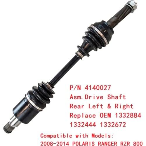 CV Axle Drive shaft Rear CV Joint Plunging Cv boot kit For POLARIS RANGER RZR 800 EFI EPS 2008-2014 1332884 1332444 1332672