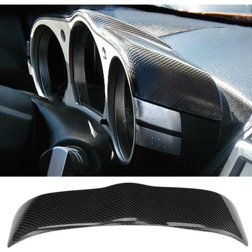 Dial Dash Cover Carbon Fiber Instrument Panel Interior Protective Trim Fits for Nissan 350Z Z33 Carbon Fiber Inner Cover