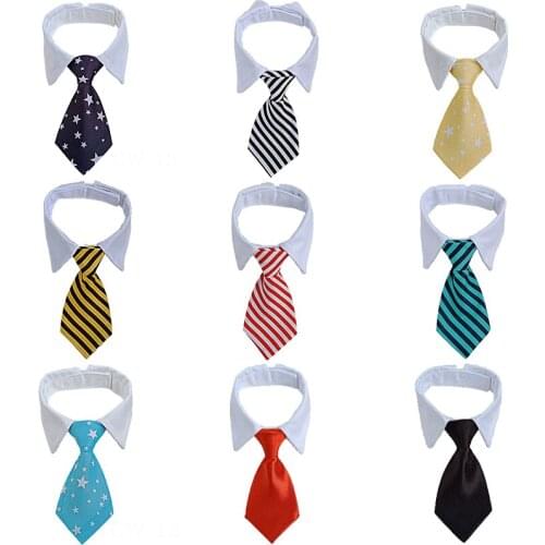 1PC Dog Formal Bow Tie Puppy Necktie Gentlemans Wedding Adjustable Grooming Pet Supplies