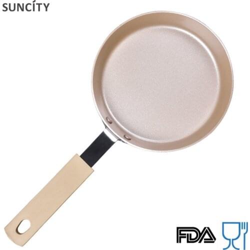14cm Mini Non-Stick Breakfast Frying Pan For Eggs Fried Pancake pot Stove Oven Fry steak Skillet Pans Pots Cookware bm-075