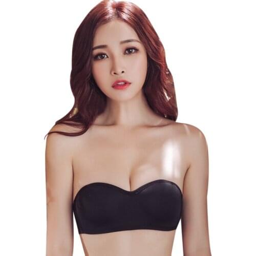 Fashion Sexy Convertible Straps Invisible Bra Without Steel Ring Thin Section Gathered Non-slip Bra
