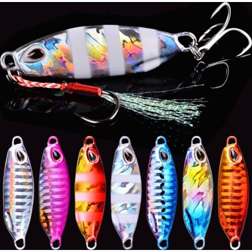 Sea Metal Jig Fishing Lures Bass Bait Weights 10g 15g 20g 30g 40g Hard Fish Cast Jigs Saltwater Long Shot Fishing Jigging Lure