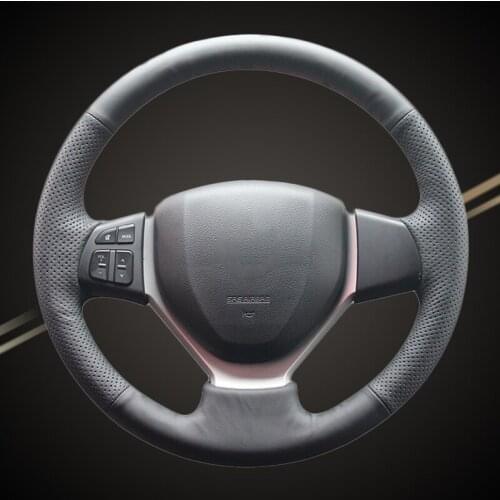 Car Braid On The Steering Wheel Cover for Suzuki Swift 2011-2017 Vitara 2015-2019 Celerio 2015-2019 SX4 S-CROSS DIY Auto Covers