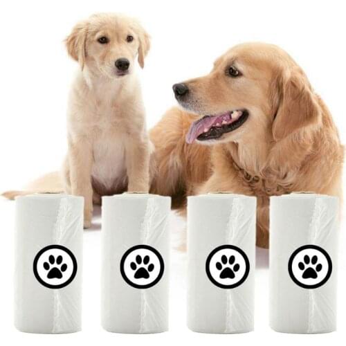 8/18 Rolls Pet Poop Bags Biodegradable Puppy Dog Travel Waste Bags Home Kitchen Trash Bag Leak-Proof Outdoor Waste Bag C42