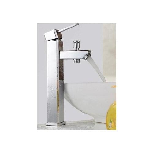 Full copper plus high basin hot and cold water faucet table basin faucet with shower mouth multi-purpose dual-use