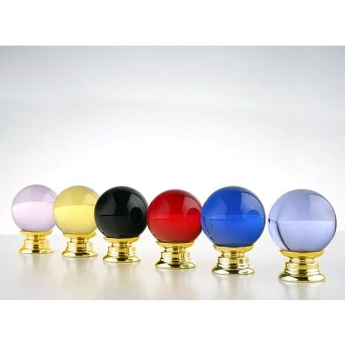 Nature Color Crystal Shake Handle Single Hole Ball Shape Style Cupboard Door Pulls Furniture Knobs Sliding Door Cabinet Handles