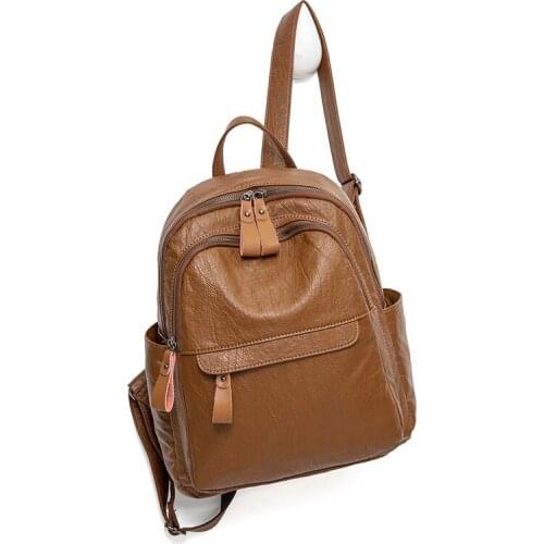 Fashion Women Backpack High Quality Youth Leather Backpacks for Teenage Girls Female School Shoulder Bag Bagpack mochila C1299