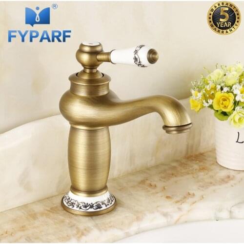 FYPARF Basin Faucet for Bathroom Sink Faucet Vessel Water Faucet Mixer Hot Cold Mixer Water Single Hole Water Tap Bathroom Taps