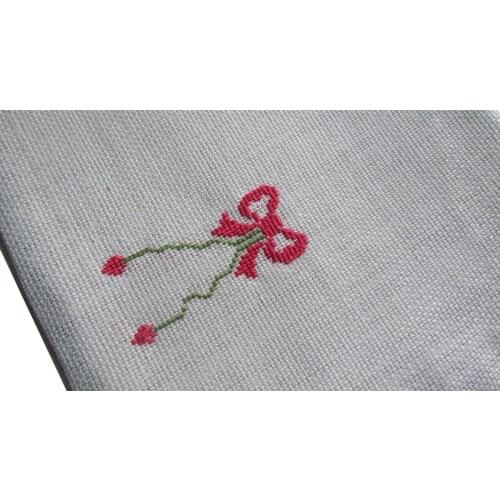 Pafuli Handmade Embroidery Embroidered Clutch Bag Ribbons Mint