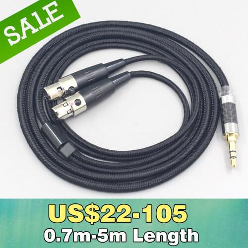 6.5mm XLR 4.4mm Super Soft Headphone Nylon OFC Cable For Audeze LCD-3 LCD-2 LCD-X LCD-XC LCD-4z LCD-MX4 LCD-GX Headset LN00755