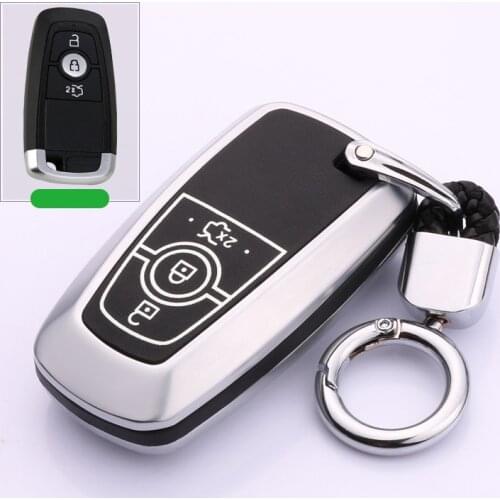 Zinc alloy luminous For Ford Fusion Mondeo Mustang Explorer Edge 2015 2016 2017 2018 car accessories key keyring chains new