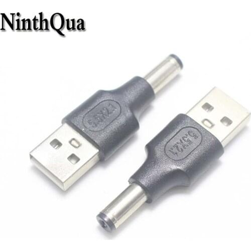 1pcs 5.5*2.1mm 5V DC Power Plug to USB 2.0 Male Supply Adapter Connector 5.5x2.1 mm Charging parts for monitor ect