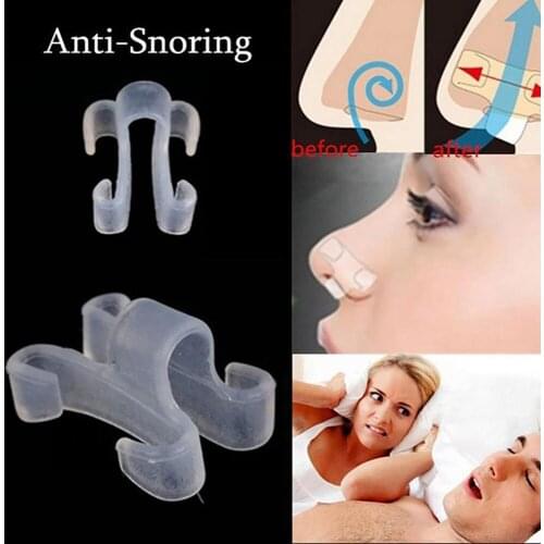 2Pcs Sleeping Equipment Anti Snore Nose Clip Stop Snoring Apnea Anti-Snoring Breathe Aid Stop Anti Snore Device Health Care Tool