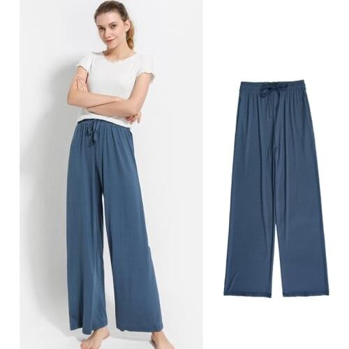 2021women Pants High Waist Wide Leg Pants Fashion Casual Simplicity Trousers Thin Fabric Soft Slim Straight Pants for Female