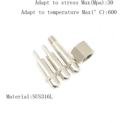 Cylinder valve adapter nitrogen, hydrogen, G5/8, W21.8, DIN477, JIS, CGA