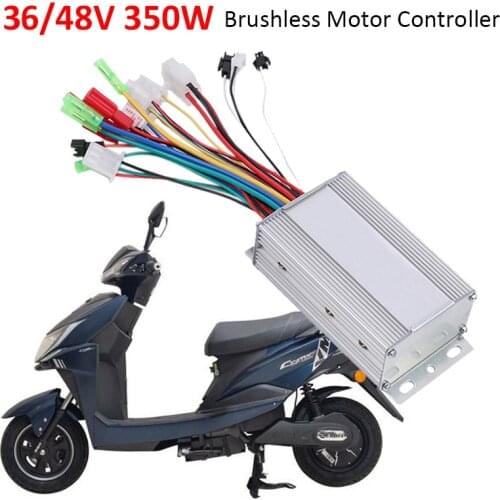 Electric Bicycle Accessories 36V/48V Electric Bike 350W Brushless DC Motor Controller for Electric Bicycle E-bike Scooter