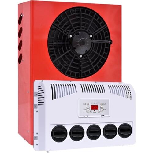 Automotive 12V 24V A/C Air Conditioning Kit for Truck Minibus Van Tractor Digger RV Excavator AC Air Conditioner