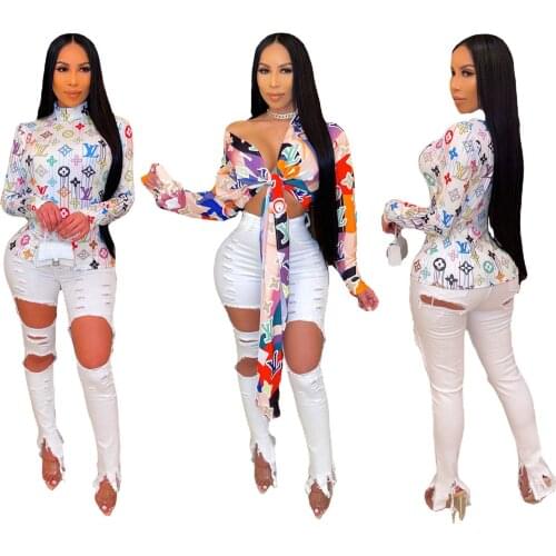 White 2021 New Split Jeans Womens Fashion Skinny High Waisted Jean Stretch Ripped Spandex Pants Female Large Size 2XL