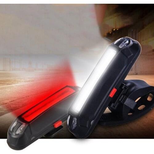 Safe Night Riding Lamp Waterproof Mountain Bike Light USB Rechargeable Safety Warning Rear Tail Light Rear High Brightness