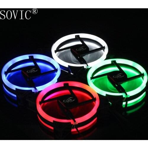 Computer/pc Case Cooling fan Silent 120mm LED Cpu Cooler Heatsink Fan For Case Water Cooler 12v 3pin Fan Cooling System Radiator