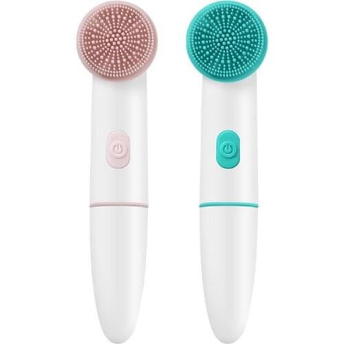 Electric Facial Cleaning Instrument Silicone Face Brush Ipx7 Waterproof Silicone Face Brush, Hand-held Cleaning C1FF