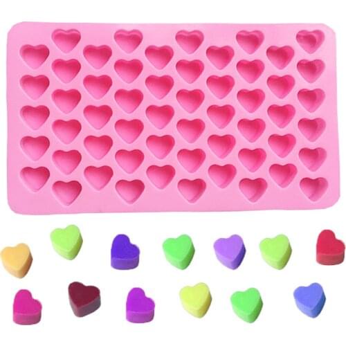 Food Grade Silicone Ice Cream Mold DIY Chocolate Mold Cake Decor Heart Shape Mould Ice Cube Soap Jelly Tray Kitchen Baking Tools