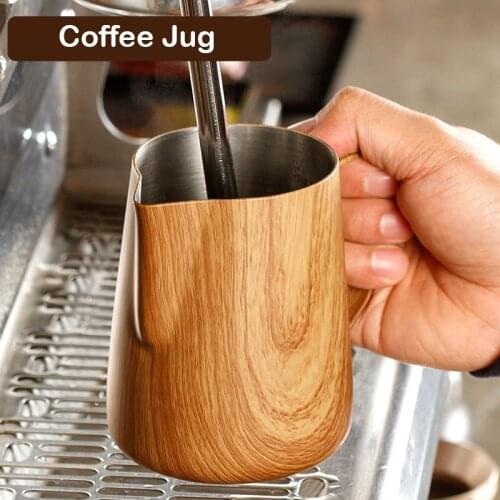Top Seller Stainless Steel Frothing Pitcher Pull over Cup Espresso Coffee Jug Milk Frothers 300/600ml Mug Durable Coffee Tools