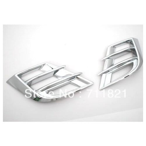 Chrome Fog Light Grille Trim 2 Slates Style For Mazda 3 / Axela 2009-2012