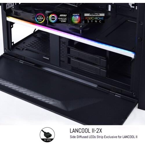 LLANCOOL II RGB Strip For LANCOOL II Case Decaoration,395MM 37 Leds,5V ARGB M/B SYNC, lancool-ii-2x