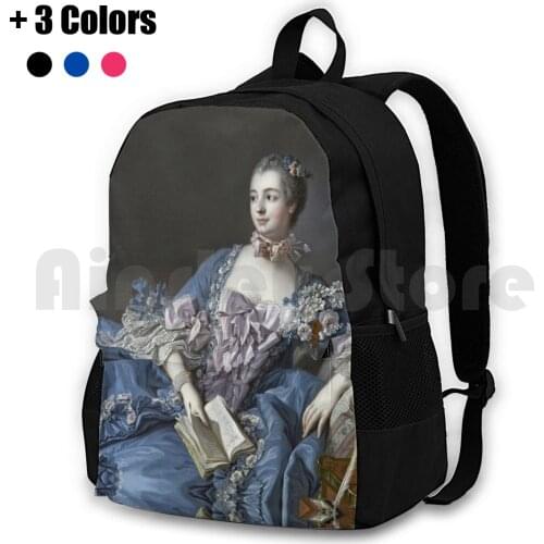 Francois Boucher-Madame De Pompadour . Jeanne-Antoinette Poisson , 1721 Outdoor Hiking Backpack Riding Climbing Sports Bag