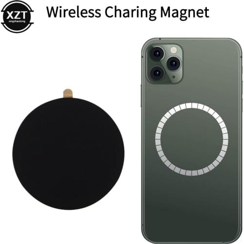 Magnet Sticker Wireless Charging Magnetic For iPhone 12 Pro Back Case Metal Plate Disk Iron Sheet Car Phone Mount Holder Charger