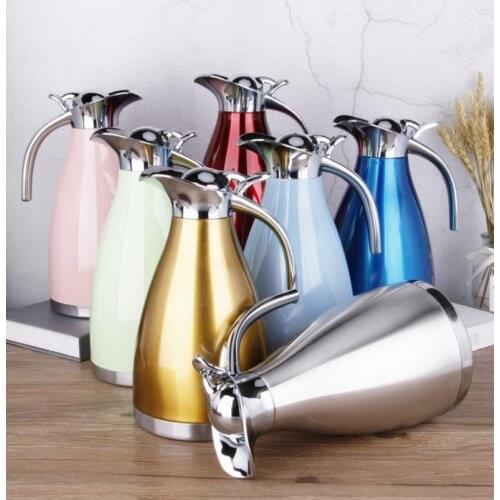 New 304 vacuum flask stainless steel double-layer vacuum insulation pot household cold and warm kettle European coffee pot