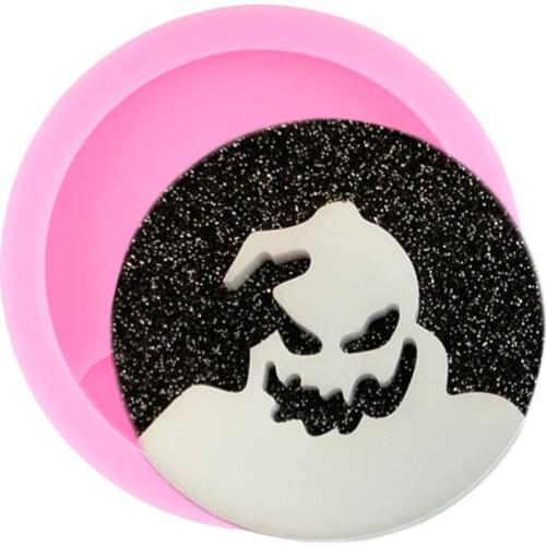 Oogey Boogey Man Phone Grip Mold Badge Reel Silicone Molds Keychain Epoxy Resin Molds Pendant Necklace Jewelry Making Moulds