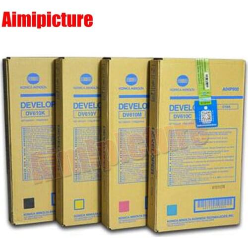 For Konica Minolta DV610 C6500 C6501 C5501 C7000 Developer Powder BK C M Y 1100g/bag 100% Original Developer