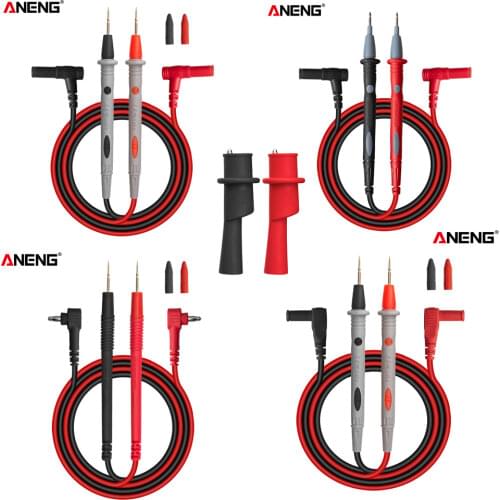 ANENG Universal Digital 1000V 10A 20A Thin Tip Needle Multimeter Multi Meter Test Lead Probe Wire Pen Cable Multimeter Tester