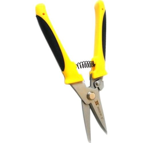 SIJIBOSI 8" Multi-Purpose Stainless Steel Scissors Straight Shears Secateurs Tool