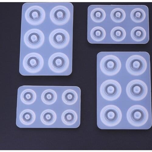 Silicone Mold Beads Round Rhombus DIY Jewelry Ring Crafts Decorative Epoxy Resin