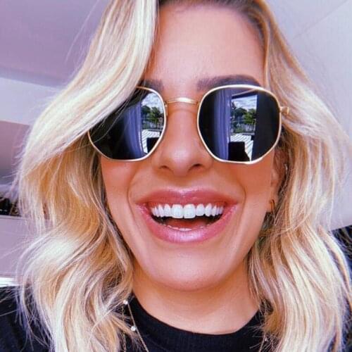 Classic Small Round Women Men Sunglasses 80s 90s Mirror Shades Fake Luxury Brand Designer Vintage Fashion Driving Glasses oculos