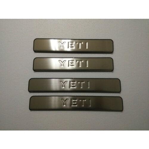 Car styling for 2013-2017 Skoda Yeti Stainless steel Scuff Plate/Door Sill Door Sill 4pcs/set Car accessories