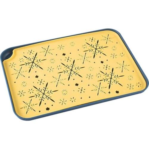 Dish Dinner Tea Cup Storage Tray Rectangular Cute Draining Dish Plate