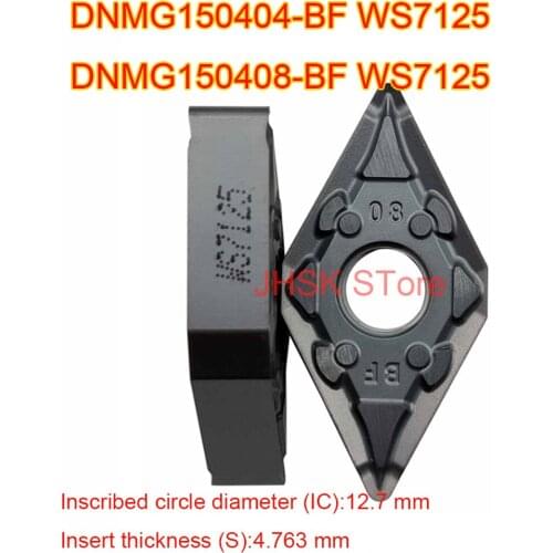 10pcs DNMG150404-BF WS7125 DNMG150408-BF WS7125 cnc lathe lathe turning tool High-quality carbide inserts for stainless iron